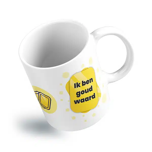 Ik ben goud waard mok actie