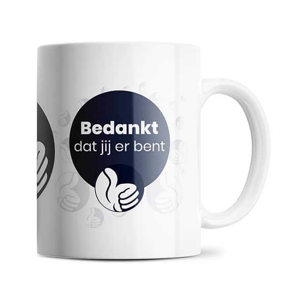 Bedankt dat jij er bent mok