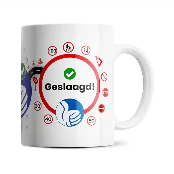 Rijbewijs gehaald mok