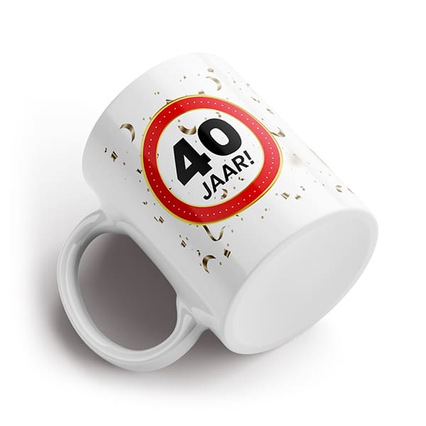 40 jaar mok liggend 40 jaar mok liggend