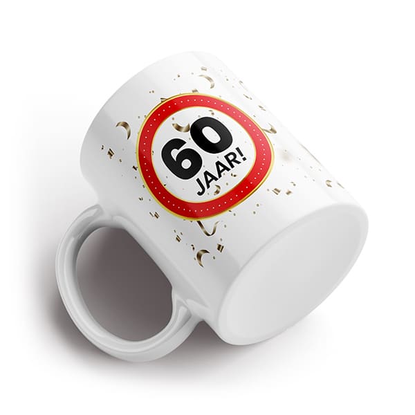 60 jaar mok liggend 60 jaar mok liggend