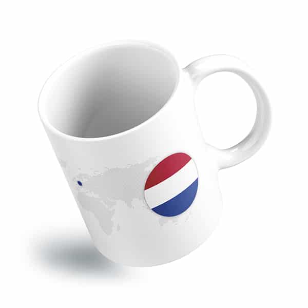 Nederlandse vlag mok actie