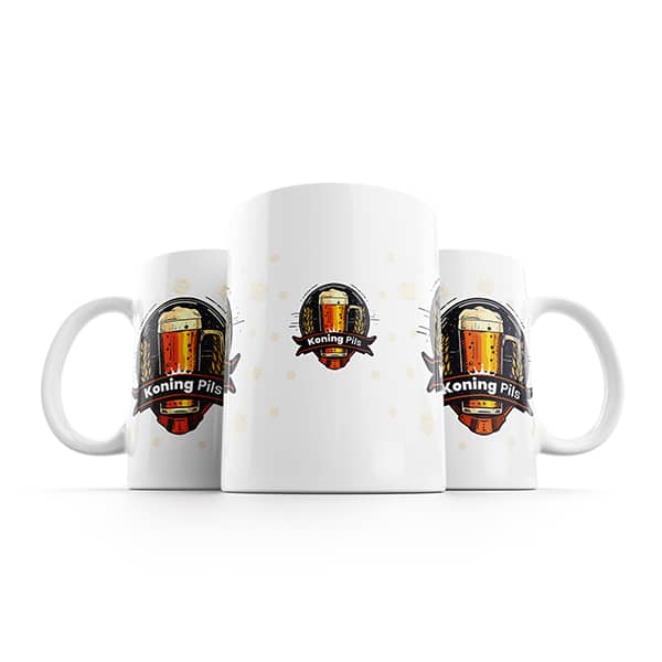 Koning pils mok naast elkaar Koning pils mok naast elkaar