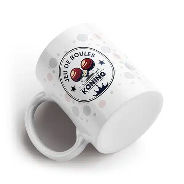 Jeu de boules koning mok liggend Jeu de boules koning mok liggend
