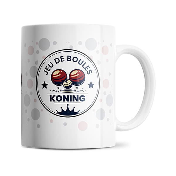 Jeu de boules koning mok