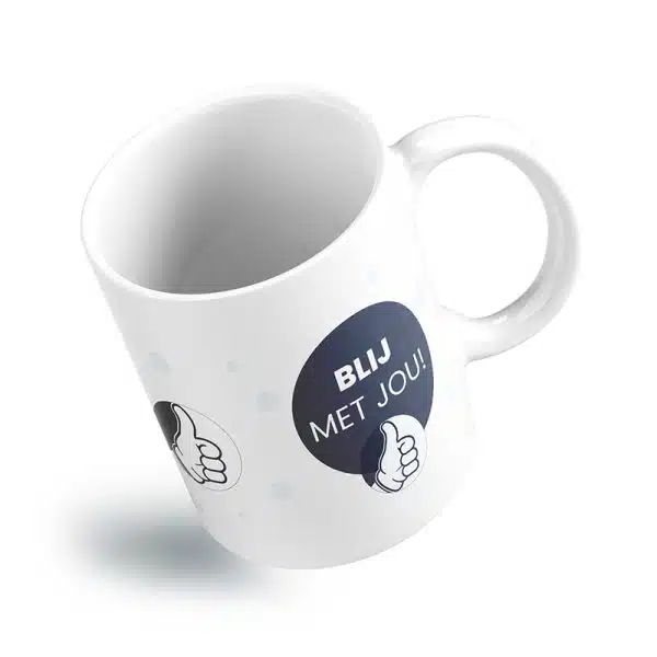 Blij met jou mok actie