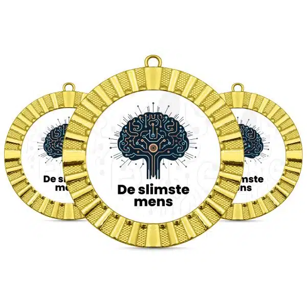 De slimste mens medaille naast elkaar