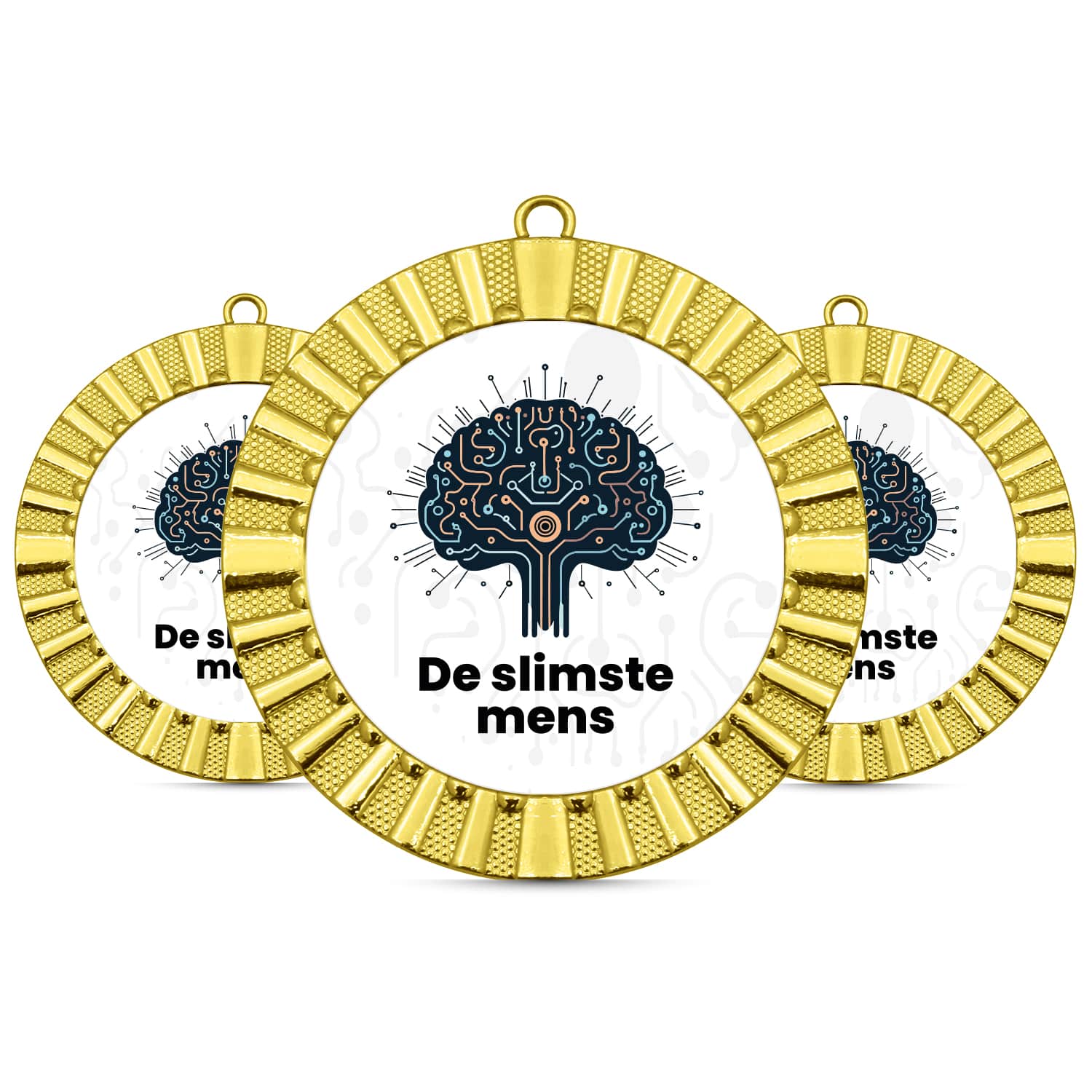 De slimste mens medaille naast elkaar De slimste mens medaille naast elkaar