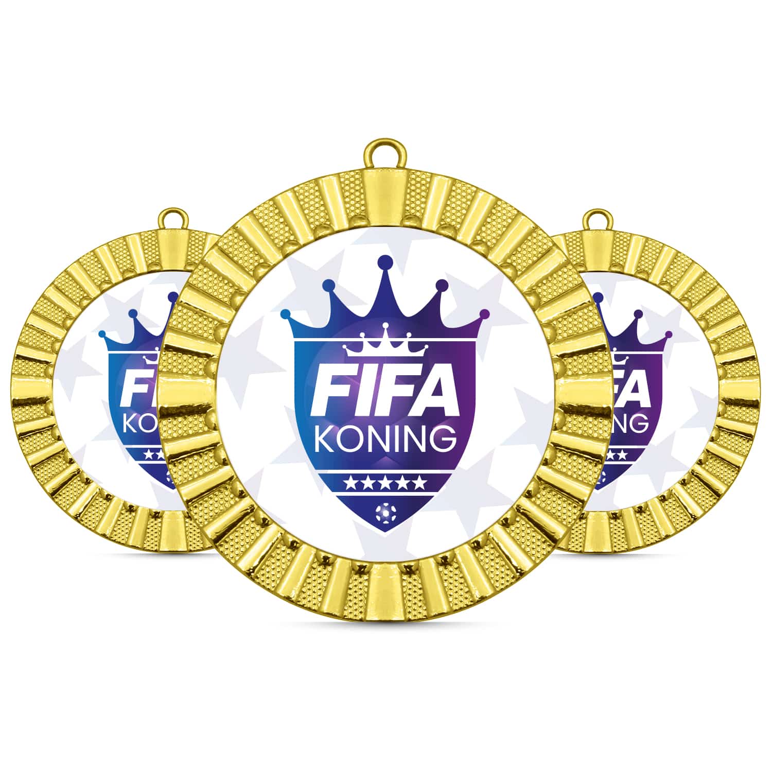 Fifa koning medaille naast elkaar Fifa koning medaille naast elkaar